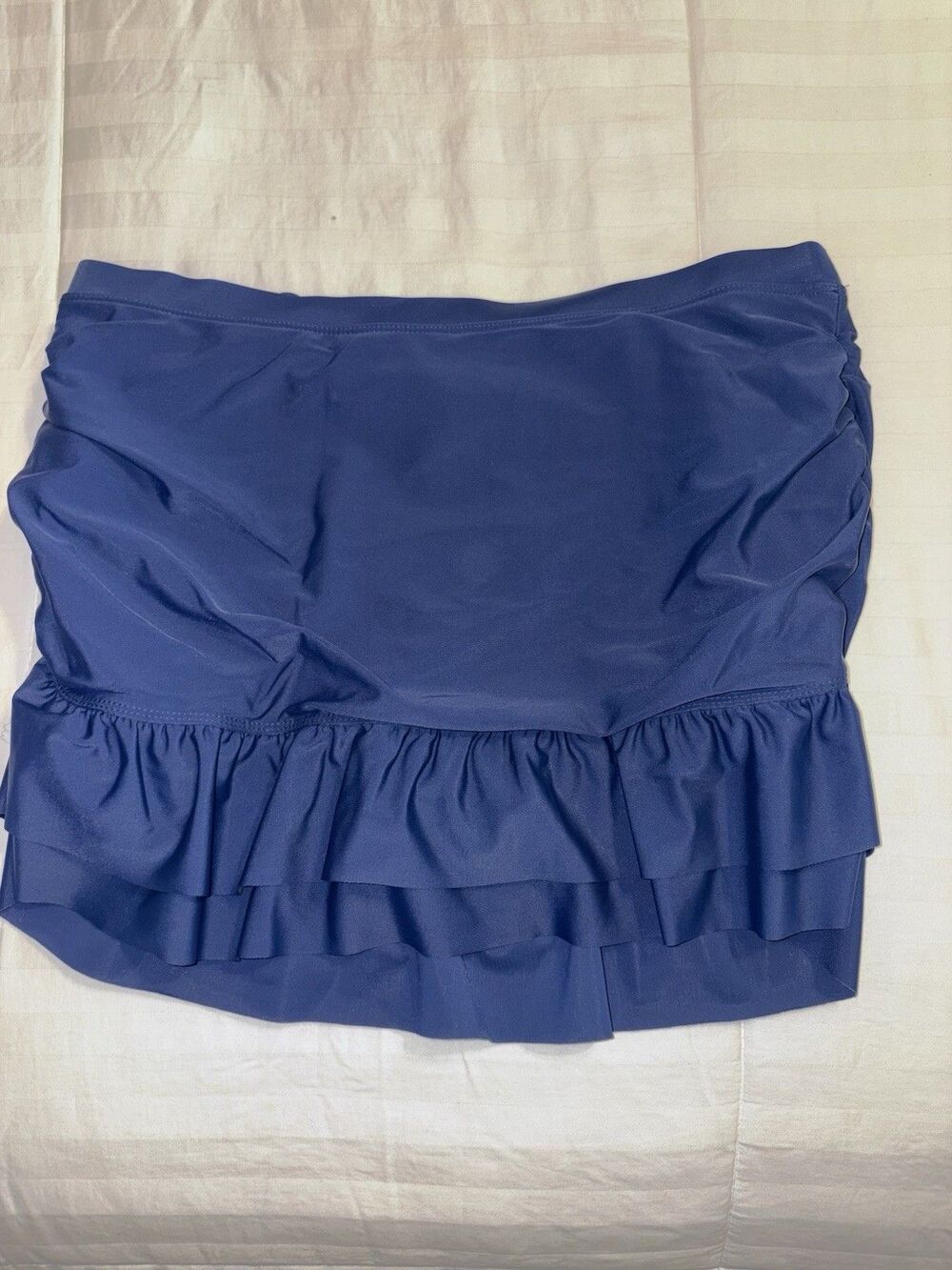 Tropical Escape Sz 10  Women’s Blue Swim Skirt